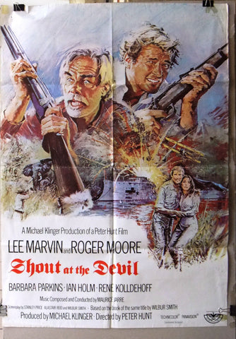SHOUT AT THE DEVIL (Lee Marvin) 27x39" Original Lebanese Movie Poster 70s