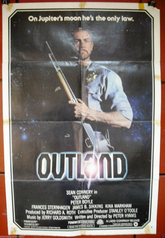 Outland (Sean Connery) 27"x41" Original Movie Poster 80s