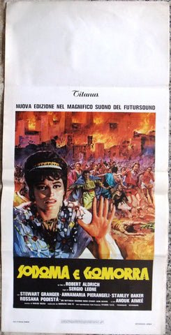 SODOMA E GOMORRA (Stewart Granger) Italian Film Locandina Poster 60s