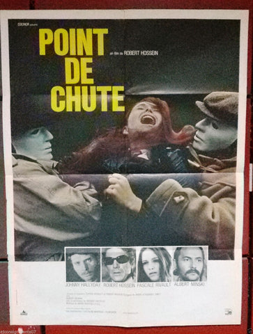 Point De Chute {Johnny Hallyday} 24"x33" French Movie Poster 70s