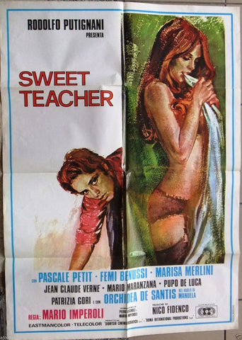 Sweet Teacher {Pascale Petit} Original Lebanese Movie Poster 70s