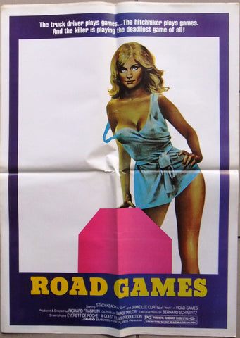 ROAD GAMES (STACY KEACH) Film 20x70" Lebanese Original Poster 80s