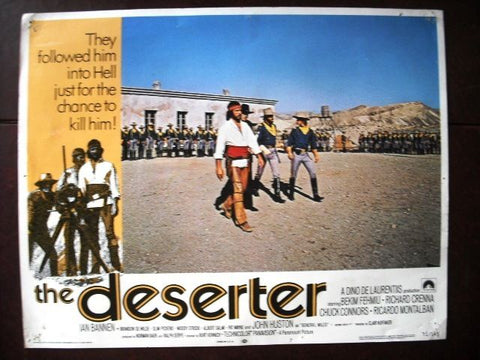 The Deserter {Bekim Fehmiu} Original B Vintage Movie Lobby Card 70s
