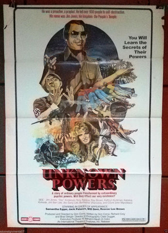 Unknown Powers { Samantha Eggar} Original 39x27" Lebanese Movie Poster 70s