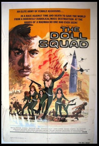 The Doll Squad - Michael Ansara- ORG Movie Poster 70s