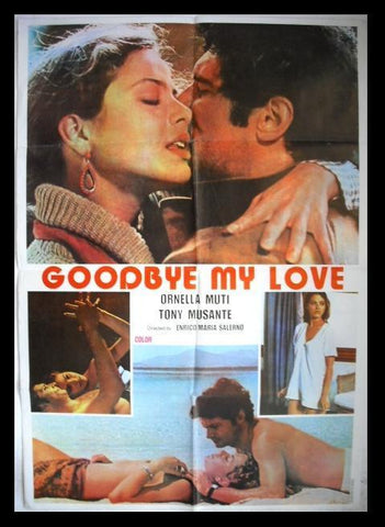 Goodbye My Love "Ornella Muti" Original Lebanese Movie Poster 70s