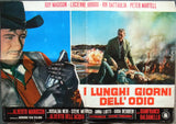 (Set of 8) i lunghi giorni dell'odio GUY MADISON Italian Film Lobby Card 60s