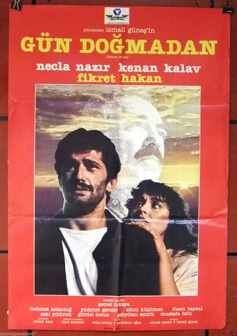 Gün Dogmadan {Necla Nazir} Original Turkish Movie Original Poster 80s