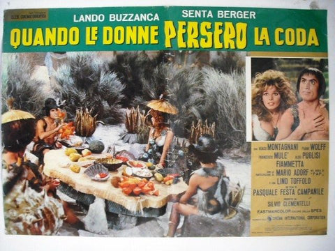 Quando le donne persero la coda Italian Original Vinta Film Potobusta Lobby Card