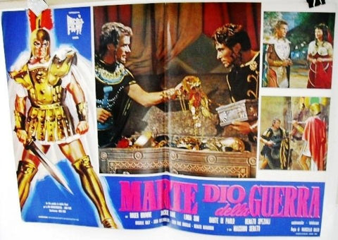 Marte Dio Della Guerra The Son of Hercules vs. Venus Vintage Org Lobby Card 1962