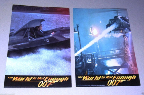 {Set of 8} THE WORLD IS NOT ENOUGH {PIERCE BROSNAN} Movie Lobby Cards 90s