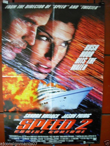 Speed 2: Cruise Control {Sandra Bullock} Double Sided Original Movie Poster 90s