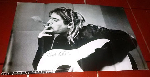 KURT COBAIN Smoking Original Nirvana Poster 2012