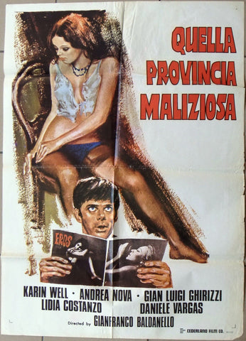 Quella provincia malizio (Lidia Costa) Lebanese 39x27" Origianl Movie Poster 70s