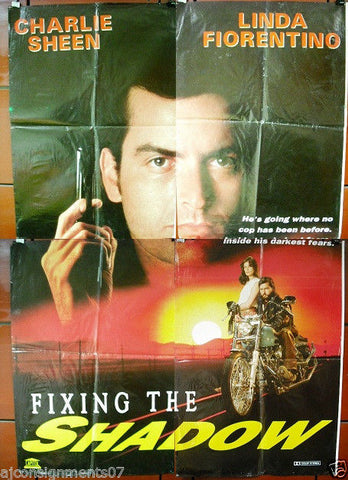 Fixing the Shadow (Charlie Sheen) Original Lebanese Movie 4sht  Poster 90s