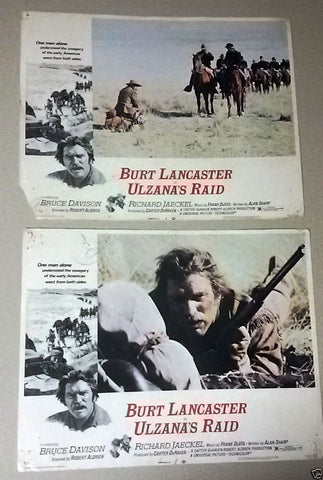 {Set of 8} Ulzana's Raid (BURT LANCASTER) 11x14" Org. U.S Lobby Cards 70s