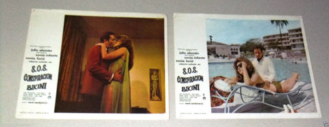 (Set of 8) SOS Conspiracion Bikini {JULIO ALEMAN} MEXICO Film Lobby Cards 60s