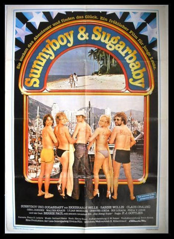 Sunnyboy & Sugarbaby Int. Original German Movie Lebanese Poster 70s