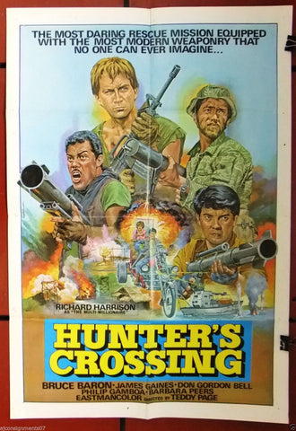 Hunter's Crossing {Bruce Baron} 36x23" Original Lebanese Movie Poster 80s