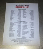 Bloodline (Sidney Sheldons) Original Movie Flyer 70s