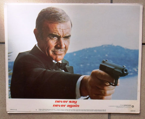 {Set of 7} NEVER SAY NEVER AGAIN ORIGINAL JAMES BOND ORG 11X14"  LOBBY CARD 80s