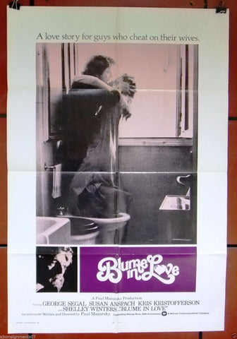 Blume in Love (George Segal) Original 41x27 Movie U.S. Poster 70s