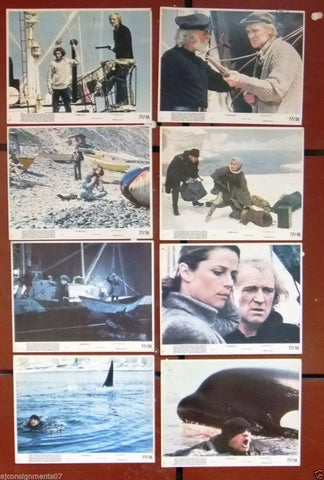 {Set of  8} Orca Killer Whale (Richard Harris) 8x10" Original Lobby Cards 70s