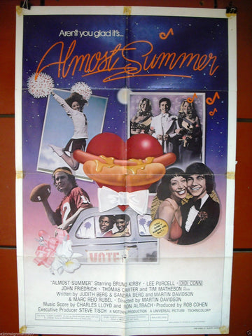 Almost Summer {John Friedrich} Original Movie Poster 70s