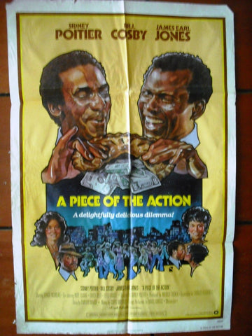 A Piece of the Action (Bill Cosby) Original Movie Poster 70s