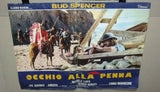 (Set of 8) OCCHIO ALLA PENNA, BUD SPENCER Original Italian Film Lobby Card 70s