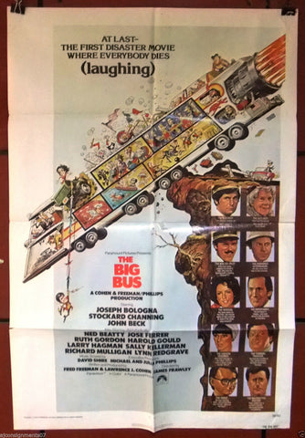 The BIG BUS {JOSEPH BOLOGNA} 27x41  Original U.S. Movie Poster 70s