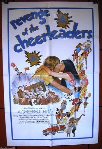 Revenge of the Cheerleaders {Woods} 40"x27" Org Movie Lebanese Poster 70s