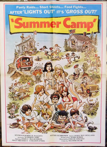 Summer Camp {John C. McLaughlin} Original 20x27" Lebanese Movie Poster 70s