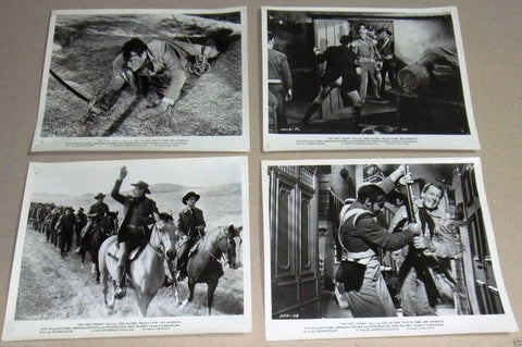 (SET OF 12) The First Texan (Wallace Ford) 10x8" Original Movie Stills 50s