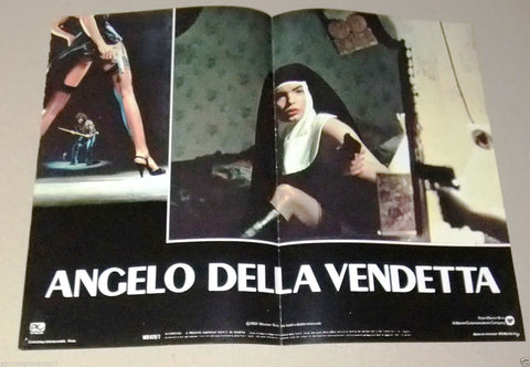 Set of 6 Angelo della Vendetta Ms. 45 ZOE TAMERLIS Italian Movie Lobby Card 80s