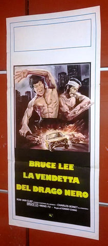 La Vendetta del Drago Nero Bruce Lee Original Italian Movie Locandina Poster 70s