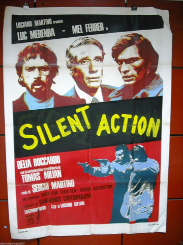 Silent Action (Luc Merenda) Italian 2F Movie Poster 70s