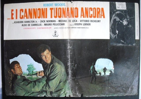 E i Cannoni Tuonano Ancora Italian Old Rare Fotobusta Lobby Card 1970s
