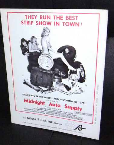 Midnight Auto Supply (Michael Parks) Original Movie Pressbook 70s