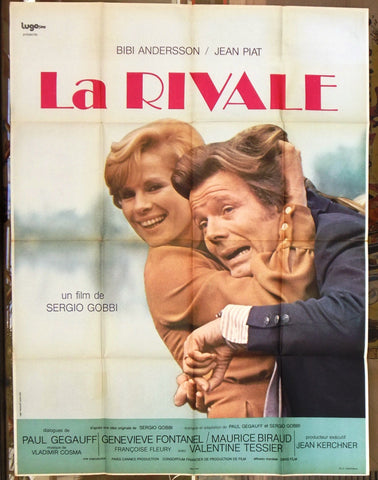 LA RIVALE - SERGIO GOBBI 46"x61" French Movie Original Poster 70s