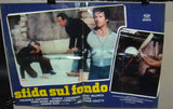 (Set of 9) Sfida sul fondo, Fear Runs Deep Original Italian Film Lobby Card 70s
