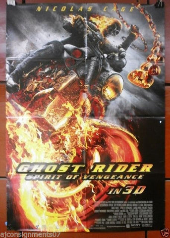 Ghost Rider: Spirit of Vengeance 40"X27" Original INT Folded Movie Poster 2011
