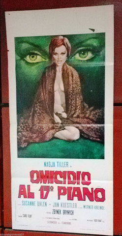 Omicidio al 17° Piano Italian Film Poster Locandina 70s