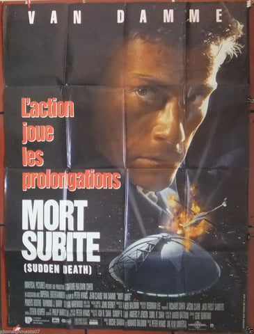 Mort Subite, Sudden Death {JEAN CLAUDE VAN DAMME} 47x63" French Movie Poster 90s