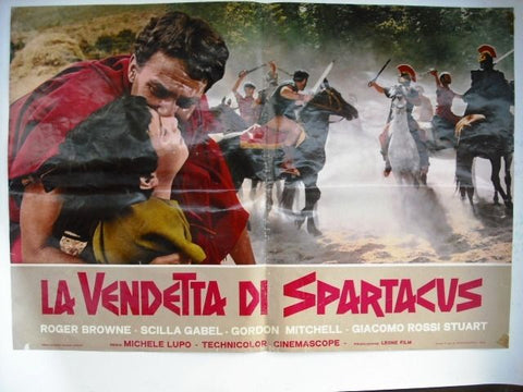 La vendetta di Spartacus Revenge of Spartacus Original Italian Lobby Card 1964