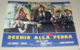 (Set of 10) OCCHIO ALLA PENNA (Bud Spencer) Italian Movie Lobby Card 80s