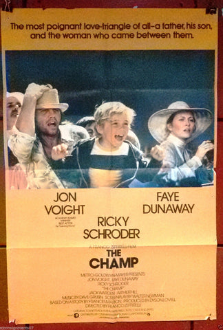 The Champ {Jon Voight} Original British Movie Poster 70s