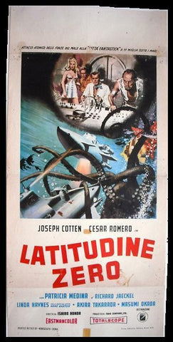 Latitudine Zero Italian Movie Poster Locandina 60s