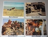 {Set of 12} RAID ON ROMMEL (RICHARD BURTON) Original 8x10" U.S Lobby Cards 70s