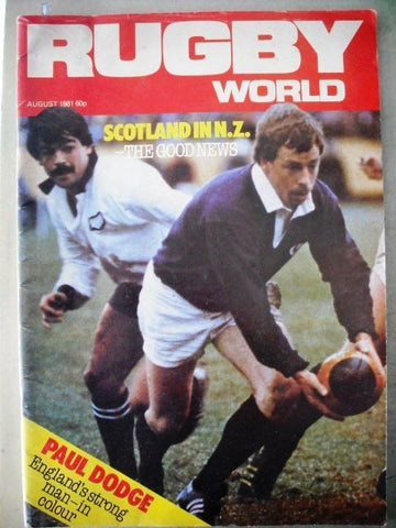 Rugby World Magazine Paul Dodge August 1981